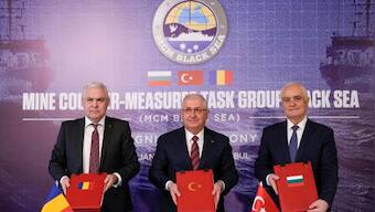 Turkey, Bulgaria and Romania sign agreement to jointly tackle Black Sea mines