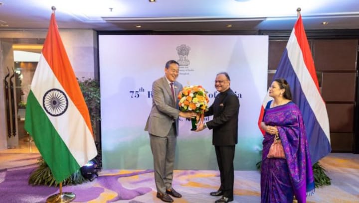 Thailand PM Thavisin attends Republic Day celebrations in Bangkok