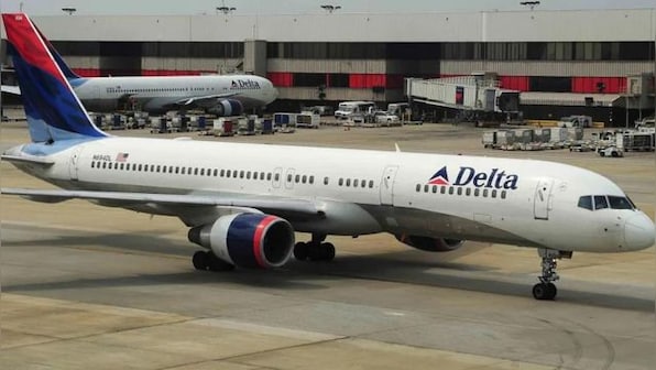 Major tragedy averted at Atlanta airport as Delta's Boeing 757 loses nose wheel as it taxis to take off