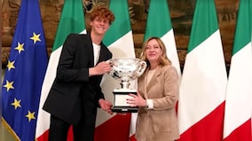 WATCH: Italian PM Giorgia Meloni welcomes home Australian Open champion Jannik Sinner
