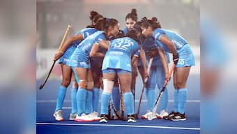 Indian women's hockey team. Adimazes