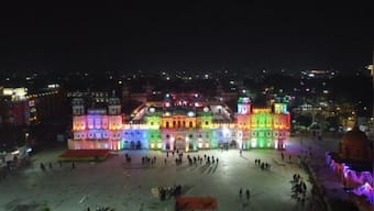 Janaki Temple in Nepal's Janakpur illuminated ahead of consecration ceremony in Ayodhya