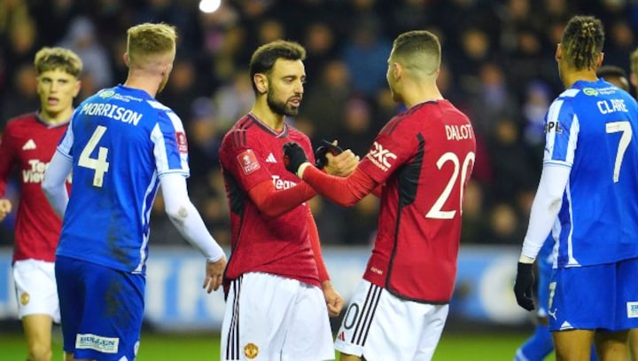 Manchester United ease pressure on Ten Hag with 2-0 FA Cup win against Wigan