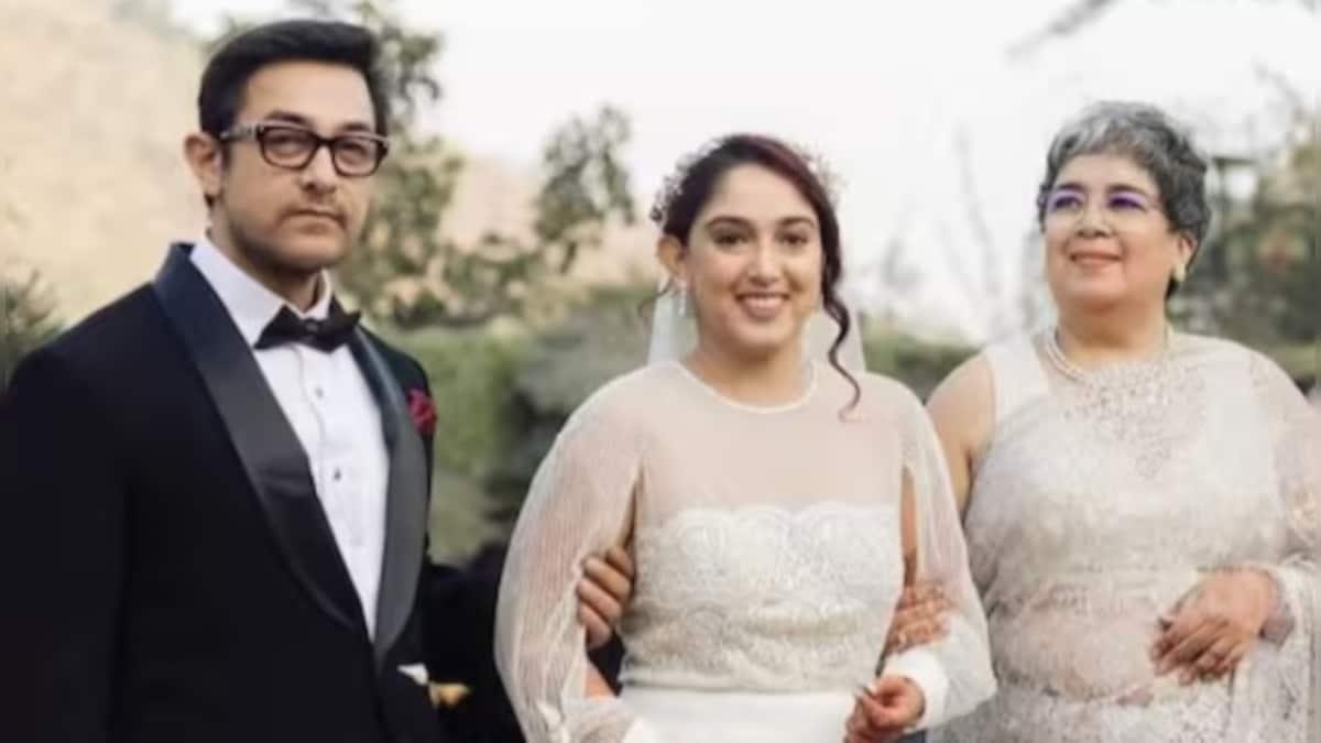 WATCH: Aamir Khan wipes his tears as he walks daughter Ira Khan down the aisle with Reena Dutta