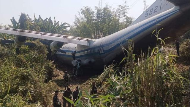Myanmar Army plane that came to fetch soldiers who crossed into India for refuge crashes in Mizoram Myanmar Army plane that came to fetch soldiers who crossed into India for refuge crashes in Mizoram