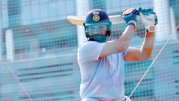 Team India captain Rohit Sharma hits the nets ahead of Test series against England