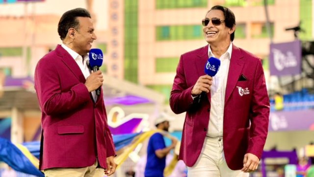 Watch: Virender Sehwag and Shoaib Akhtar engage in a hilarious conversation about former pacer's run-up Watch: Virender Sehwag and Shoaib Akhtar engage in a hilarious conversation about former pacer's run-up