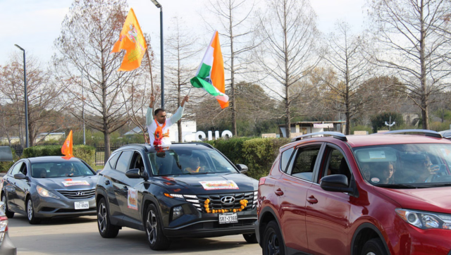 US Hindus hold massive car rally ahead of Ayodhya Ram Mandir consecration US Hindus hold massive car rally ahead of Ayodhya Ram Mandir consecration