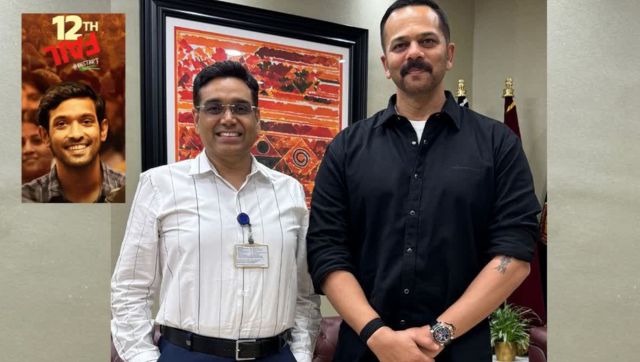 Rohit Shetty meets 'the real hero of 12th Fail' IPS Manoj Kumar Sharma, calls Vikrant Massey's film an inspiring story Rohit Shetty meets 'the real hero of 12th Fail' IPS Manoj Kumar Sharma, calls Vikrant Massey's film an inspiring story