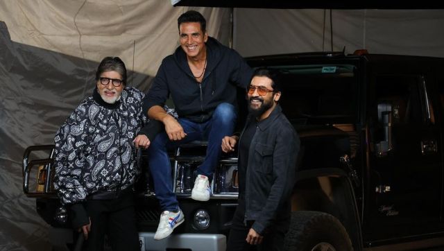 Amitabh Bachchan shoots with Akshay Kumar and Suriya despite hand injury, shares post Amitabh Bachchan shoots with Akshay Kumar and Suriya despite hand injury, shares post