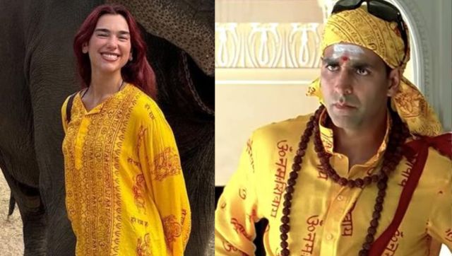 Pop star Dua Lipa's traditional outfit during India vacation reminds user of Akshay Kumar from 'Bhool Bhulaiyaa' Pop star Dua Lipa's traditional outfit during India vacation reminds user of Akshay Kumar from 'Bhool Bhulaiyaa'