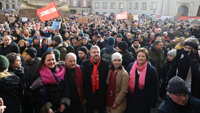 Chancellor Scholz joins protest against alleged far-right plan to deport 'unassimilated' immigrants Chancellor Scholz joins protest against alleged far-right plan to deport 'unassimilated' immigrants