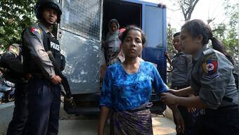 Over 100 Rohingyas trying to flee Myanmar arrested near Southern border