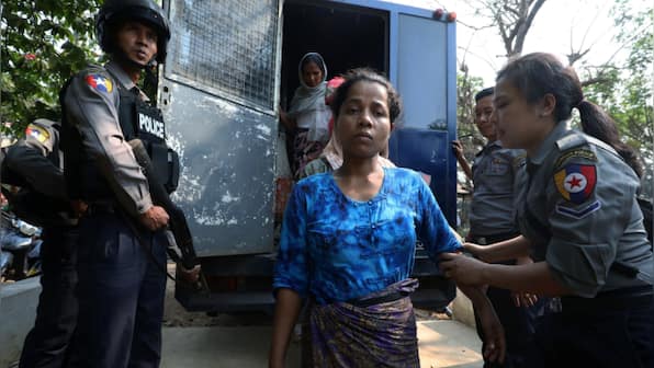 Over 100 Rohingyas trying to flee Myanmar arrested near Southern border