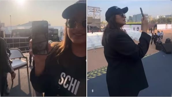 Watch: How Parineeti Chopra was 'nervous' before her live stage performance but hubby Raghav Chadha 'calmed her down'