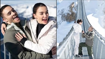 Amy Jackson announces engagement with beau and 'Gossip Girl' star Ed Westwick, shares pictures from Switzerland