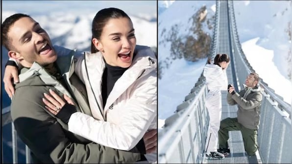 Amy Jackson announces engagement with beau and 'Gossip Girl' star Ed Westwick, shares pictures from Switzerland