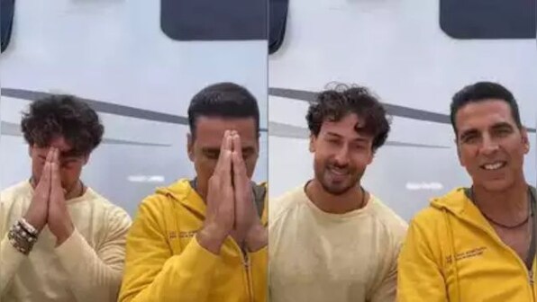 Akshay Kumar and Tiger Shroff chant 'Jai Shree Ram' ahead of Ram Mandir inauguration ceremony, share a video from Jordan