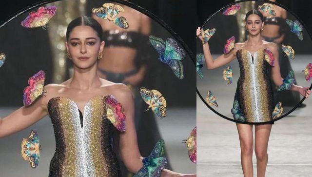 Ananya Panday walks with a giant sieve at Paris Fashion Week 2024, netizens share reactions Ananya Panday walks with a giant sieve at Paris Fashion Week 2024, netizens share reactions