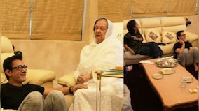 WATCH: Dilip Kumar's wife and veteran actress Saira Banu spends New Year's with Aamir Khan and Kiran Rao