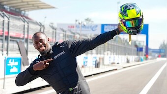 Watch: Usain Bolt drives record-breaking Formula E car