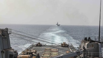 US Navy intercepts missiles in Red Sea while escorting Maersk ships