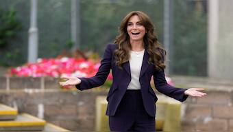 Britain's Kate, the Princess of Wales, Patron of The Forward Trust, visits HMP High Down in Sutton, Britain. Reuters