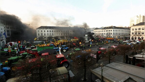 Hurled eggs and firecrackers at police: Why farmers’ protests have gripped Europe