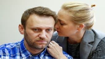 Alexei Navalny's widow, Yulia Navalnaya, has accused Russia of posioning her husband. Reuters File Photo
