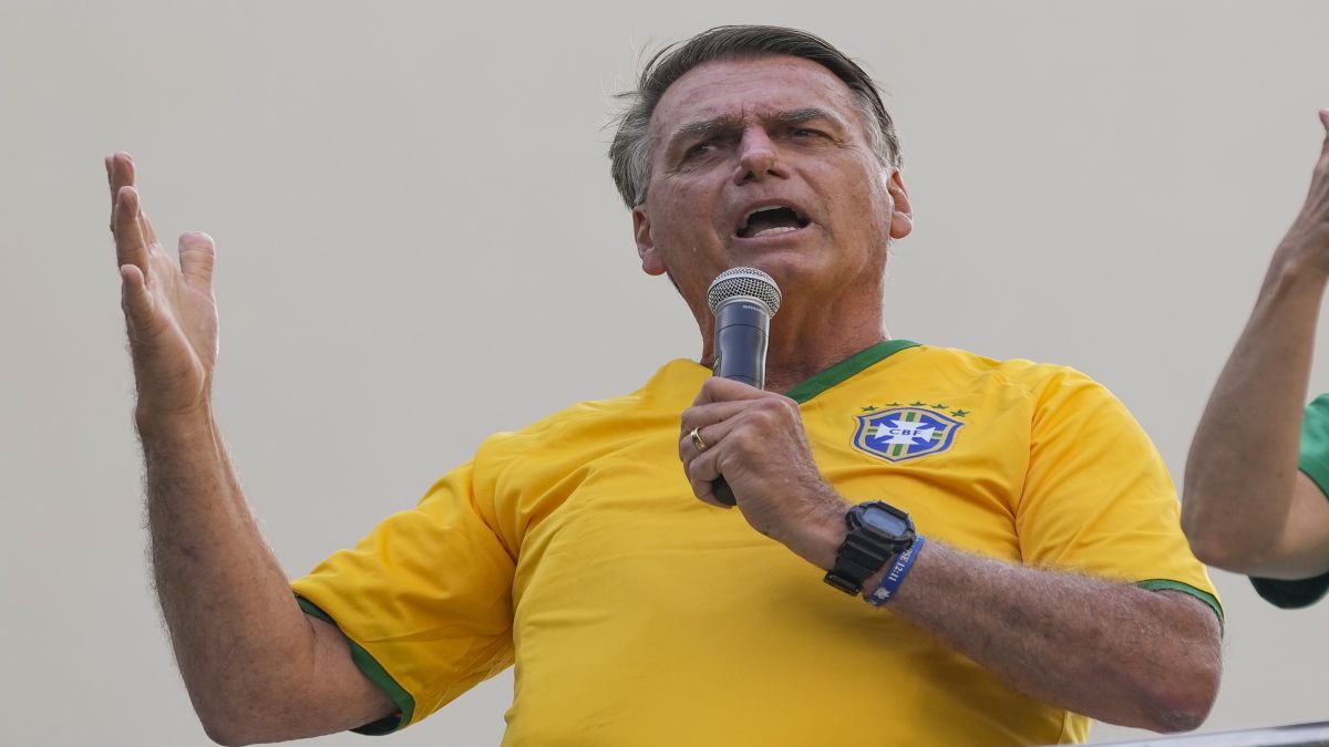 In a June 2023 video that circulated on social media, a man resembling Jair Bolsonaro is seen riding a personal watercraft close to a whale, seemingly recording the encounter with a cell phone. File image/AP In a June 2023 video that circulated on social media, a man resembling Jair Bolsonaro is seen riding a personal watercraft close to a whale, seemingly recording the encounter with a cell phone. File image/AP