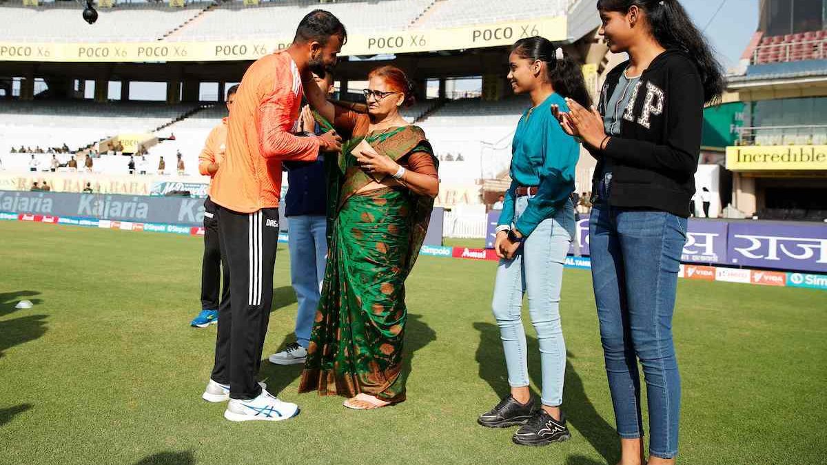 Pictures: Akash Deep shares emotional moment with mother, family members after making India debut Pictures: Akash Deep shares emotional moment with mother, family members after making India debut