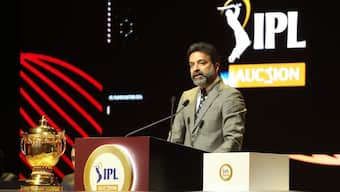 Arun Dhumal, IPL Chairman, during the IPL Player Auction in Dubai. Image: Sportzpics