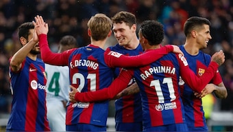 Barcelona moved up to second in La Liga standings after win over Getafe. AP