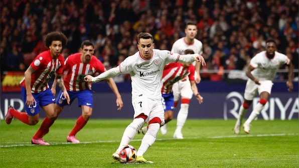 Copa del Rey: Alex Berenguer penalty earns Athletic Bilbao semi-final first leg win at Atletico Madrid