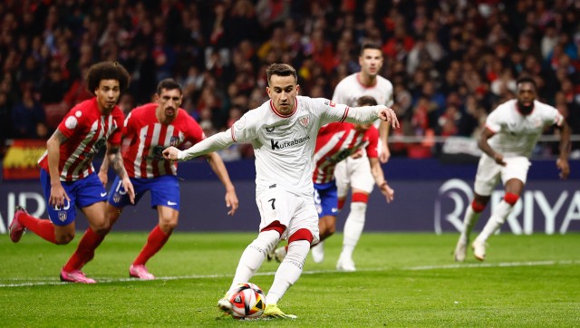 Copa del Rey: Alex Berenguer penalty earns Athletic Bilbao semi-final first leg win at Atletico Madrid Copa del Rey: Alex Berenguer penalty earns Athletic Bilbao semi-final first leg win at Atletico Madrid