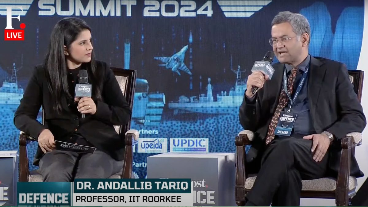 Dr Andallib Tariq explained how, even though India's Chip manufacturing is still at its nascent stage, we have a massive advantage. Speaking at the Firstpost Defence Summit, in New Delhi, Dr Tariq explained that India has an advantage there in terms of human resources Dr Andallib Tariq explained how, even though India's Chip manufacturing is still at its nascent stage, we have a massive advantage. Speaking at the Firstpost Defence Summit, in New Delhi, Dr Tariq explained that India has an advantage there in terms of human resources