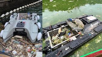 Hong Kong-based marine startup launches new self-driving solar boats to clean up Indian rivers