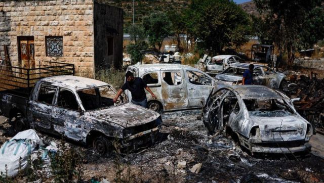 US President Joe Biden imposes sanctions on Israeli settlers over West Bank violence US President Joe Biden imposes sanctions on Israeli settlers over West Bank violence