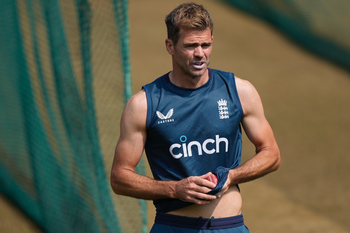James Anderson attends a practice session ahead of India vs England Test series. AP James Anderson attends a practice session ahead of India vs England Test series. AP