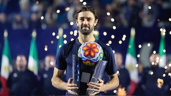Jordan Thompson won his first ATP title in Los Cabos after beating Casper Ruud in the final. Reuters