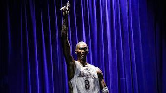 Kobe Bryant immortalized with a 19-foot bronze statue outside the Lakers' downtown arena
