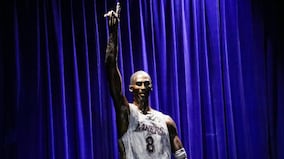 Kobe Bryant immortalized with a 19-foot bronze statue outside the Lakers' downtown arena