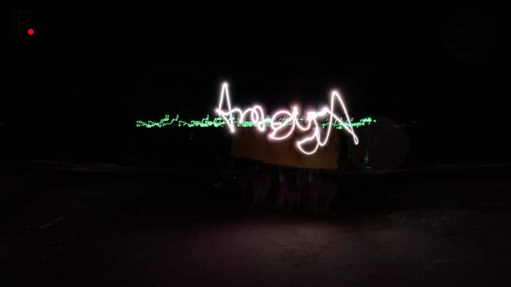 GoPro 12 Review Light painting sample