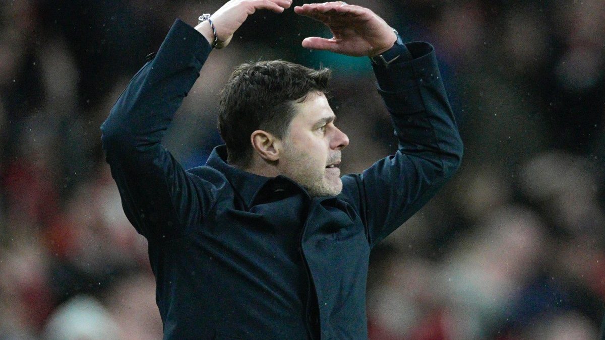 Chelsea manager Mauricio Pochettino during the League Cup final against Liverpool. AP Chelsea manager Mauricio Pochettino during the League Cup final against Liverpool. AP