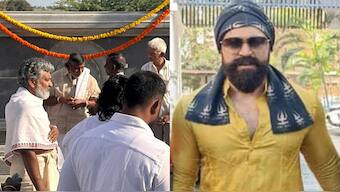 Viral: SS Rajamouli, Yash arrive to attend Amrutheshwara temple's Pran Pratishtha ceremony in Bellary
