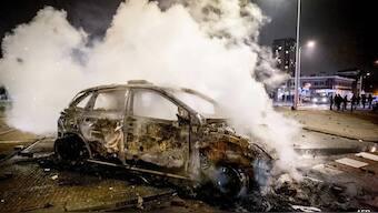 Anti-immigration far-right leader Geert Wilders posted social media images of the riots with a caption in capital letters: "Arrest and Deport" Image Courtesy AFP