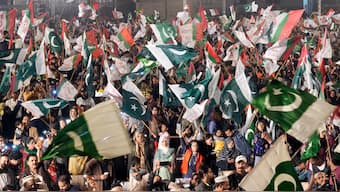 Supporters of Muttahida Qaumi Movement of Pakistan, celebrate victory of a candidate from their party in the parliamentary elections, in Karachi, Pakistan, on 11 February, 2024. AP