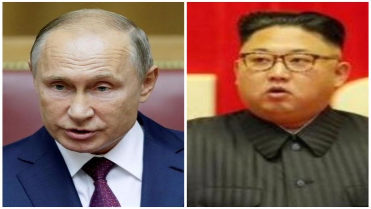 Russian President Vladimir Putin, left, and North Korean leader Kim Jong Un. ANI Russian President Vladimir Putin, left, and North Korean leader Kim Jong Un. ANI