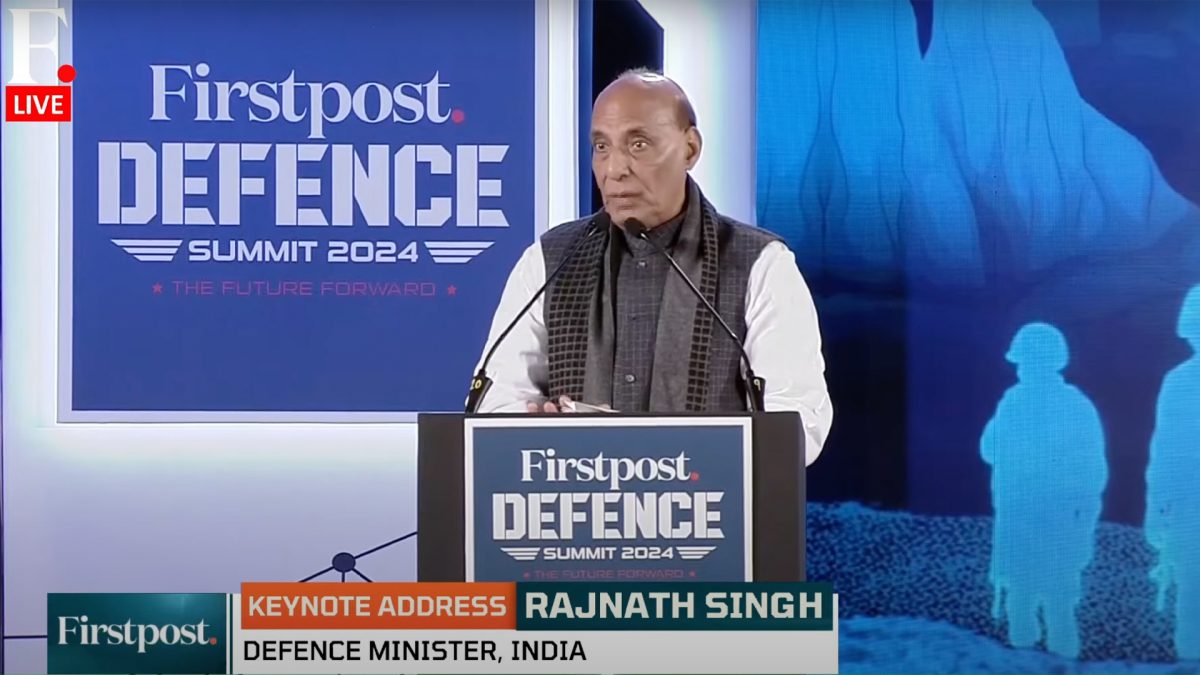 India will invest heavily in technology in the defence sector, revealed Union Minister of Defence, Rajnath Singh, while speaking at the Firstpost Defence Summit in New Delhi as the chief guest. Image Credit: Firstpost India will invest heavily in technology in the defence sector, revealed Union Minister of Defence, Rajnath Singh, while speaking at the Firstpost Defence Summit in New Delhi as the chief guest. Image Credit: Firstpost