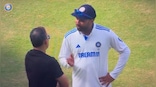 Rohit Sharma and chief selector Ajit Agarkar engage in intense discussion after India's win at Visakhapatnam